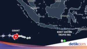BMKG Deteksi Bibit Siklon Tropis Baru 96S di Samudra Hindia, Waspadai Cuaca Ekstrem
