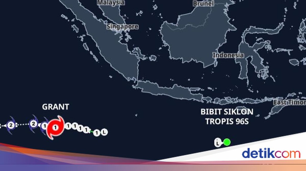 BMKG Deteksi Bibit Siklon Tropis Baru 96S di Samudra Hindia, Waspadai Cuaca Ekstrem
