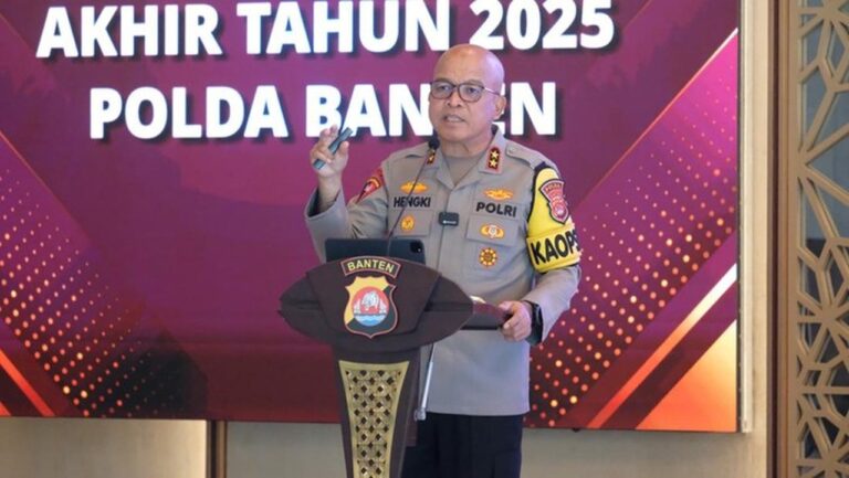 Kapolda Banten: Kejahatan Resahkan Masyarakat Turun 2 Persen di 2025, Transnasional Naik