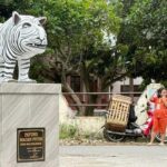 Patung Macan Putih Kediri Viral, Kepala Desa Tegaskan Murni Dana Pribadi, Bukan APBDes