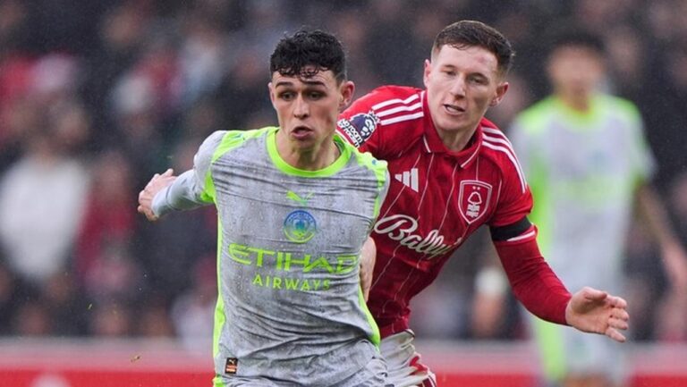 Babak Pertama Imbang Tanpa Gol, Nottingham Forest Tahan Imbang Manchester City