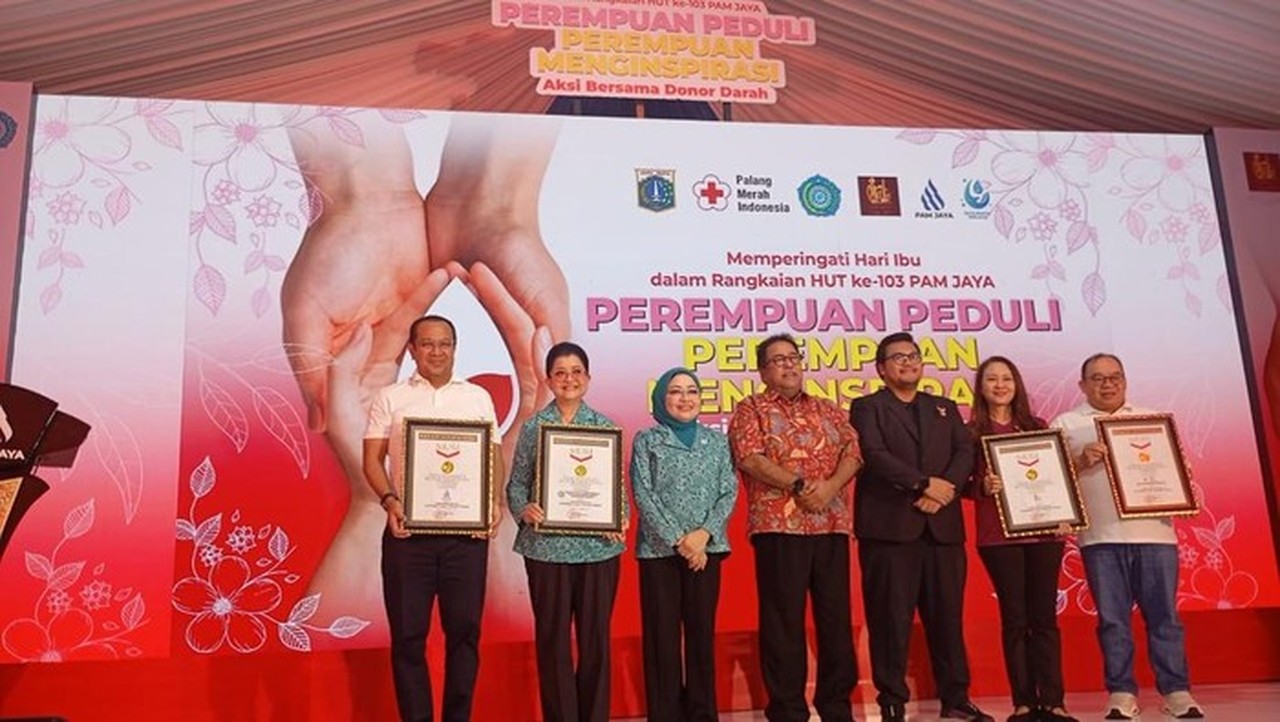 PAM JAYA Pecahkan Rekor MURI 1.200 Perempuan Donor Darah di HUT Ke-103