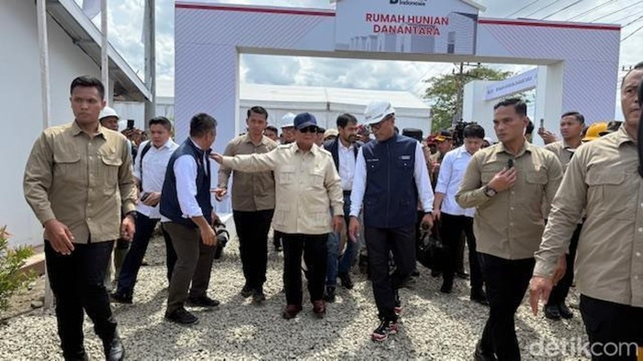 Prabowo Subianto Tinjau Hunian Danantara di Aceh Tamiang, Pastikan Pemulihan Pasca-Bencana