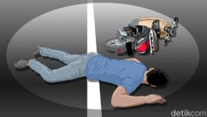 Gagal Menyalip, Aduan Dua Motor di Bogor Renggut Nyawa Satu Pengendara