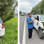 Dua Mobil Ringsek Akibat Senggolan di Tol Jagorawi Arah Bogor