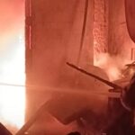 Kebakaran Melanda Home Industri Pengecatan Spare Part Motor di Citeureup, Bogor