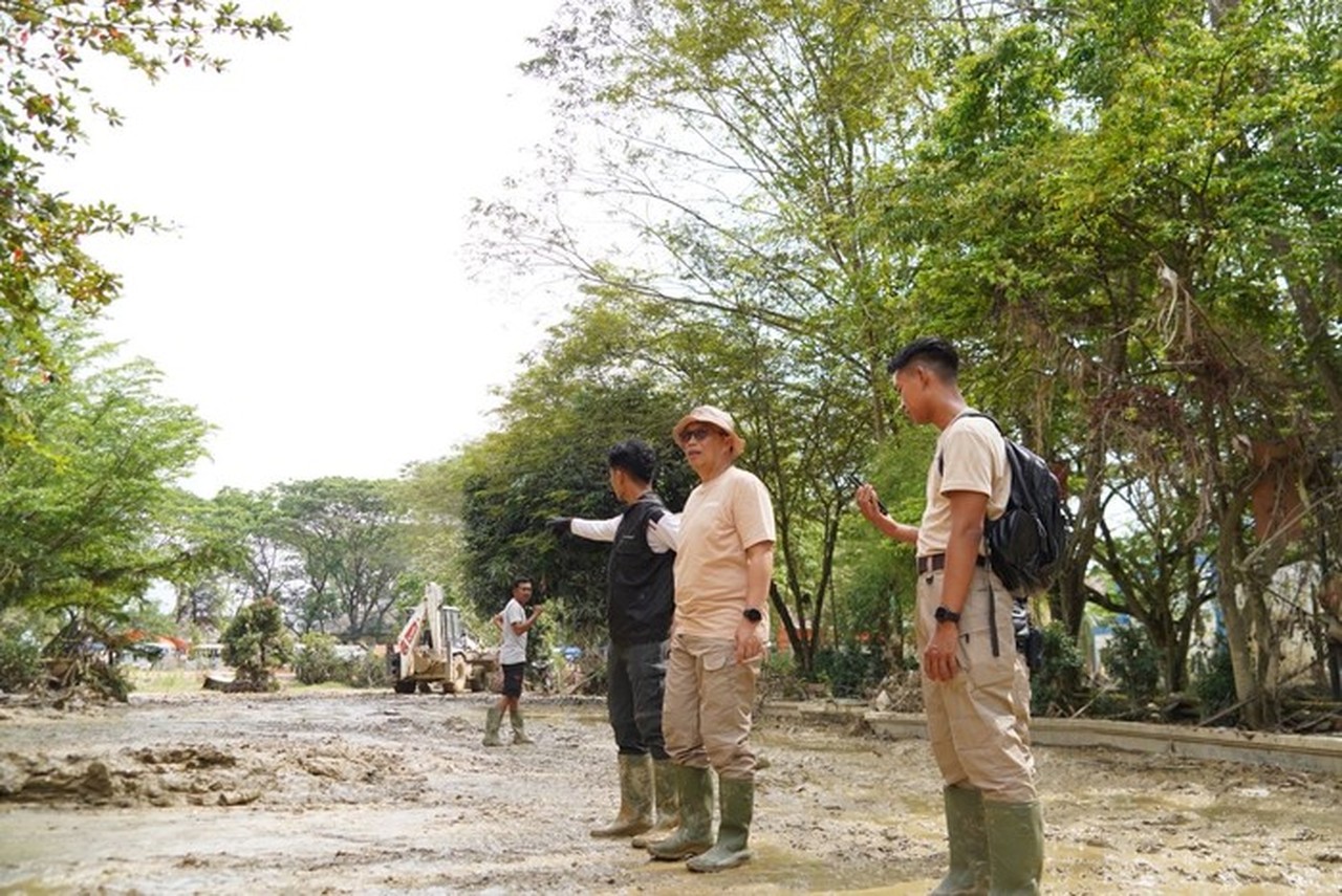 Pembersihan Kantor Pemkab Aceh Tamiang Capai 30%, Ribuan Praja IPDN Dikerahkan