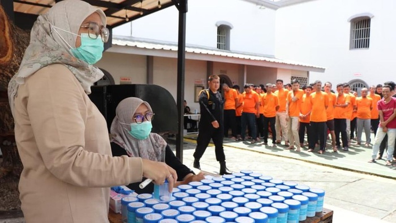 Rutan Serang Gelar Tes Urine Massal Tahanan dan Petugas, Hasilnya Negatif Narkoba