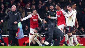 FA Takkan Beri Hukuman Tambahan untuk Gabriel Martinelli Atas Insiden dengan Conor Bradley