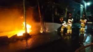 Pom Bensin Mini di Bogor Terbakar Hebat Saat Pemilik Mengisi Bahan Bakar