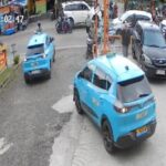 Taksi Listrik Celaka di Tangerang: Tertabrak Mobil, Lalu Meluncur Mundur Tabrak Restoran