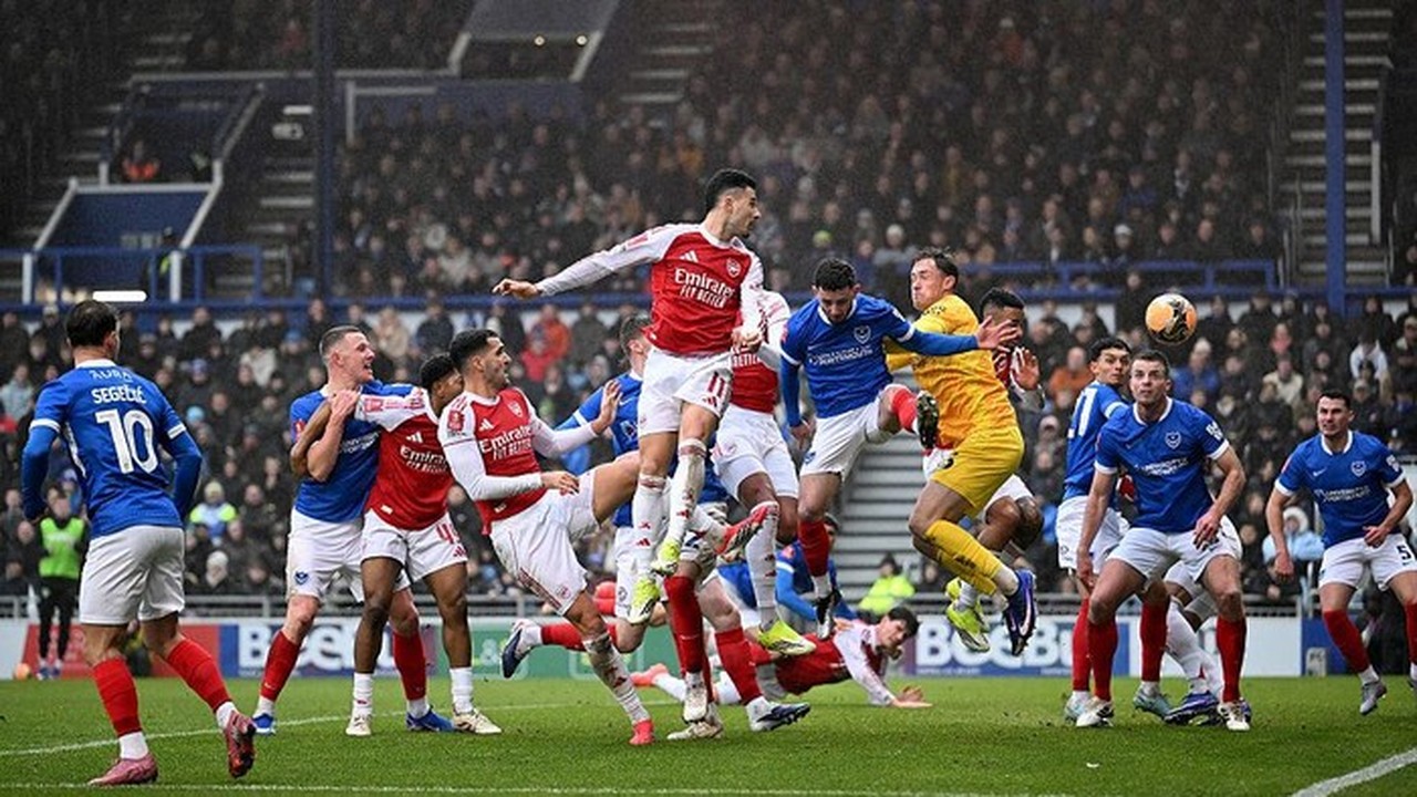 Arsenal Lolos ke Babak Keempat Piala FA Berkat Keunggulan Bola Mati Atas Portsmouth