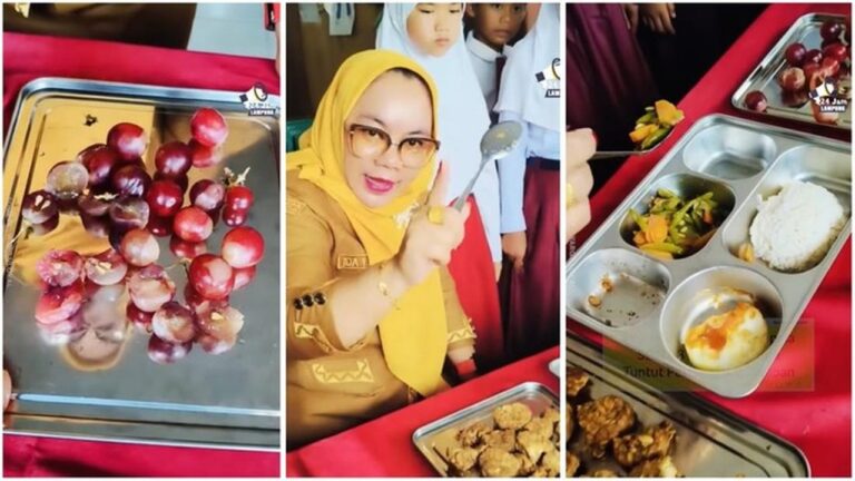 Guru Ngamuk Temukan Makanan Bergizi Gratis Basi di Lampung, 11 Siswa Diduga Keracunan