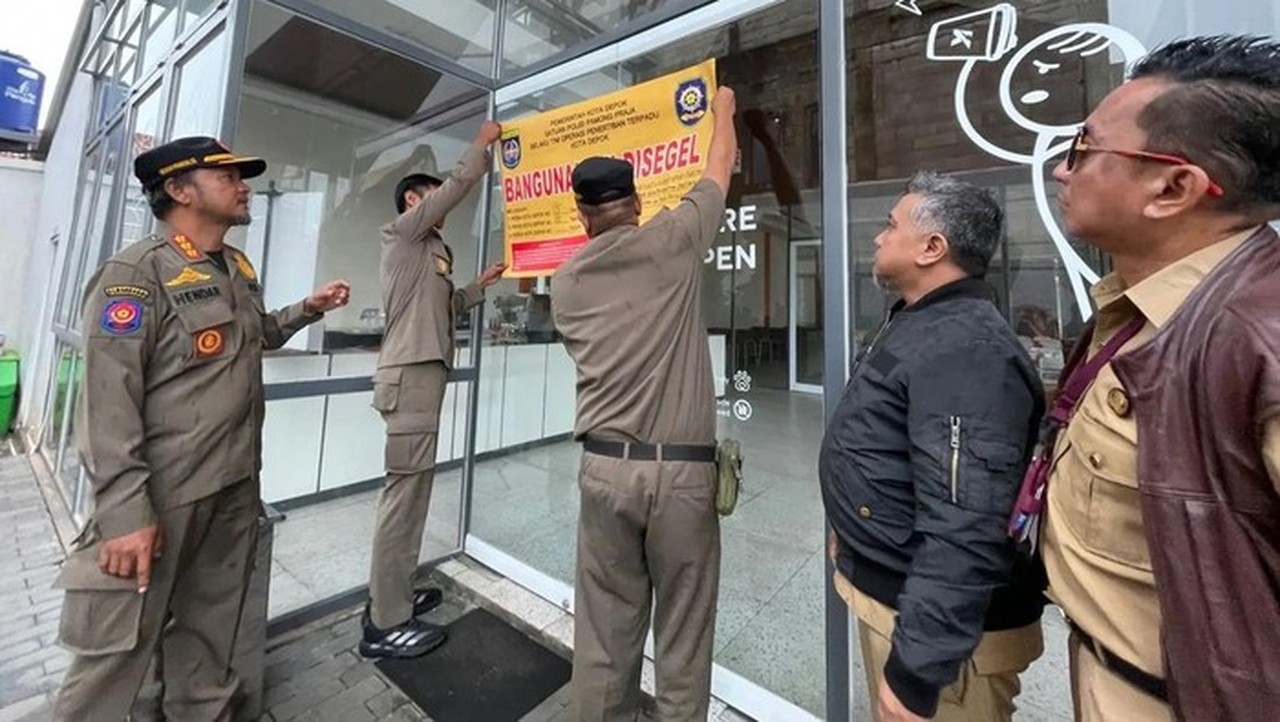 Kafe Tanpa Izin di Depok Disegel Satpol PP, Langgar Dua Perda Kota Kafe Tanpa Izin di Depok Disegel Satpol PP, Langgar Dua Perda Kota