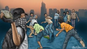 Polisi Bubarkan Tawuran di Jaktim dengan Gas Air Mata, Pastikan Tak Ada Korban Jiwa