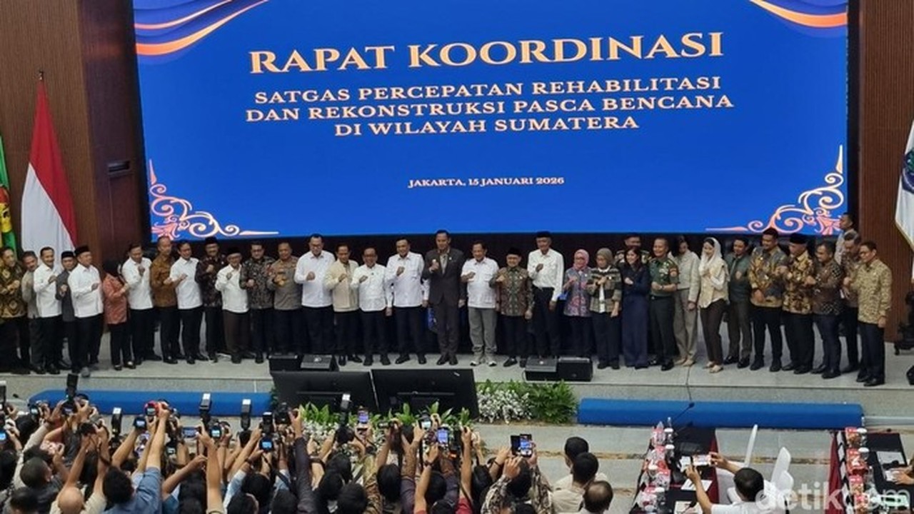 Satgas Percepatan Rehabilitasi Pascabencana Sumatera Gelar Rakor, Ini Prioritas Utama