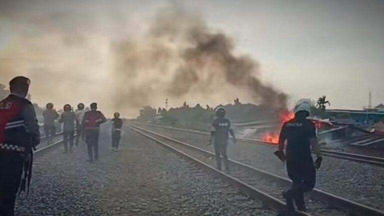 Polisi Gerebek Barak Narkoba di Deli Serdang, Dihadang Senapan Angin dan Lemparan