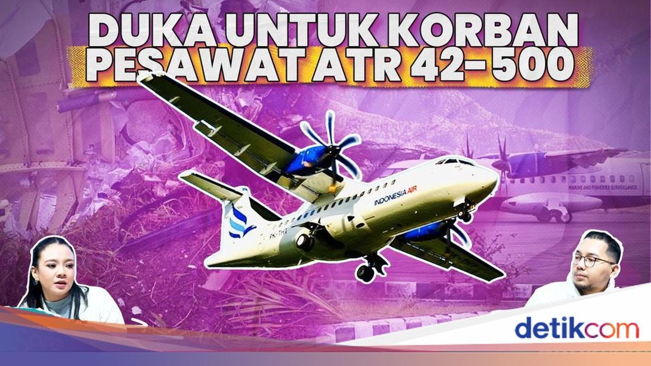 Pesawat ATR Jatuh di Pangkep, Evakuasi Korban Terkendala Cuaca Buruk