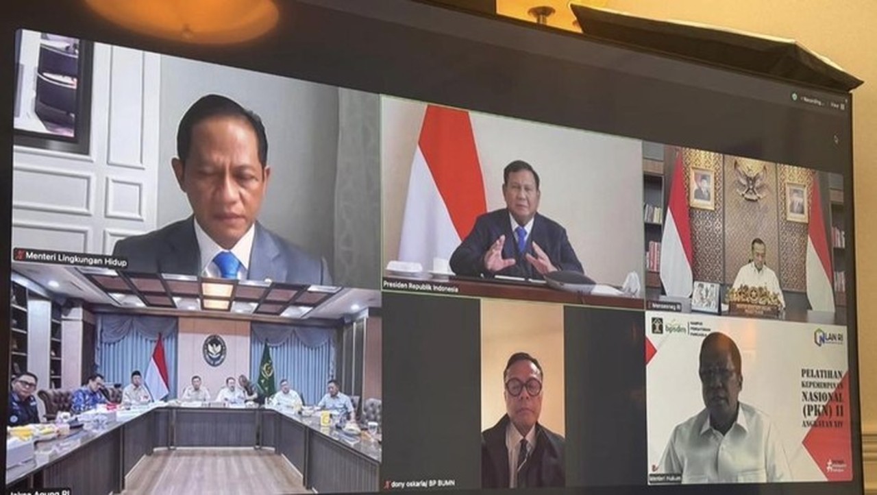 Prabowo Pimpin Rapat Virtual Penertiban Hutan dari London, Bahas Konservasi Gajah dan Kerja Sama Maritim