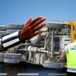 Truk Boks Terbalik di Tol Jagorawi Akibat Aquaplaning, Lalu Lintas Arah Jakarta Terganggu