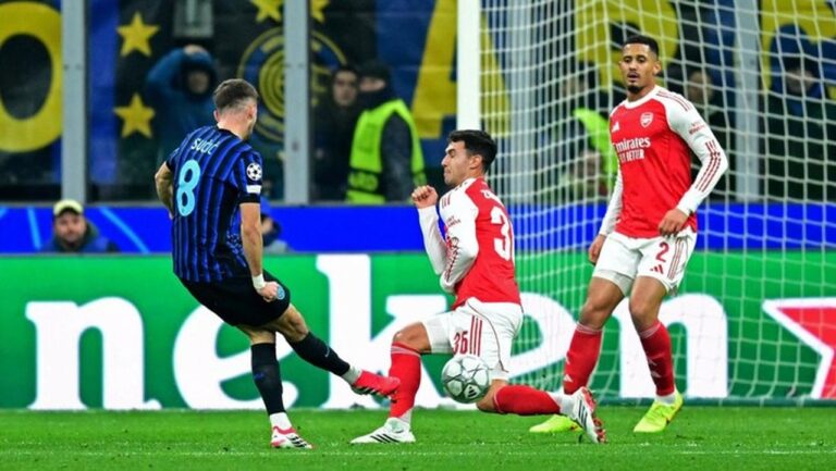 Babak Pertama Liga Champions: Arsenal Sementara Ungguli Inter Milan 2-1