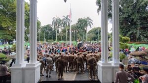 Demo Sopir Angkot Bogor Tolak Razia Kendaraan Tua, Lalu Lintas Sempat Macet