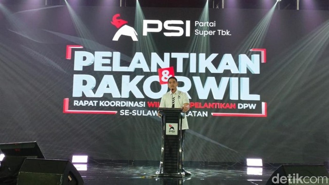 PSI Gelar Rakernas di Makassar, Kaesang Buka Acara Tanpa Undang Prabowo