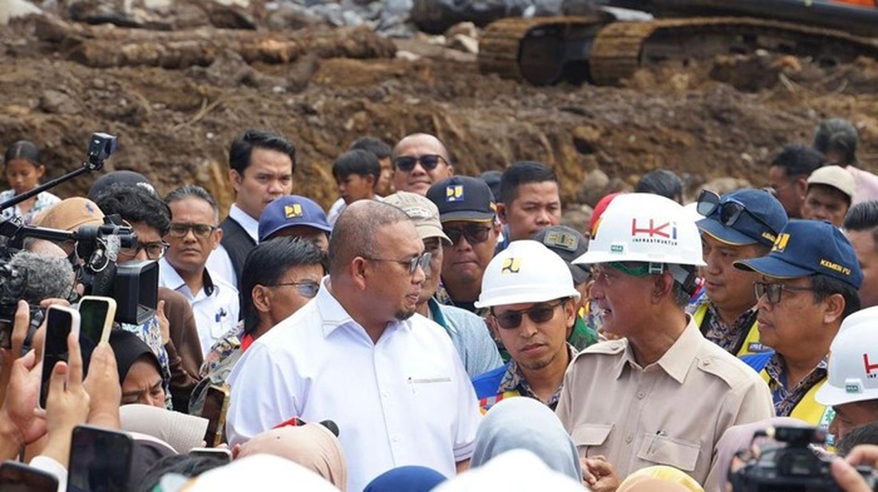 Menteri PU Dody Hanggodo dan Andre Rosiade Tinjau Langsung Perbaikan Jalan Malalak Rp 667 Miliar