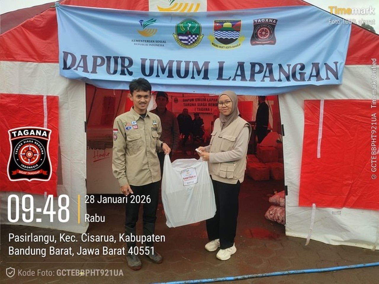 Kemensos Kirim Logistik dan Dirikan Posko Kesehatan untuk Korban Longsor Cisarua