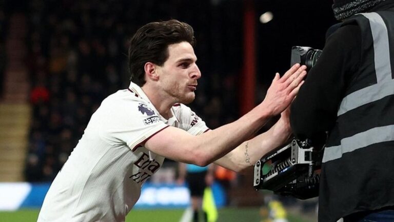 Declan Rice Mengamuk di Kandang Bournemouth, Arsenal Jauhi Manchester City