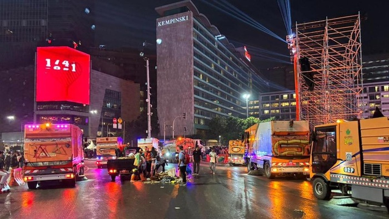 Sampah Malam Tahun Baru di Jakarta Turun Drastis Jadi 91,4 Ton, DLH Apresiasi Kesadaran Warga