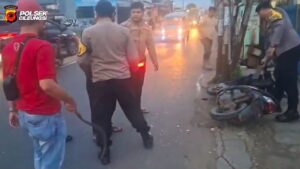 PHL Polres Bogor Jatuh Ditendang Begal, Pelaku Tabrak Tiang Saat Dikejar
