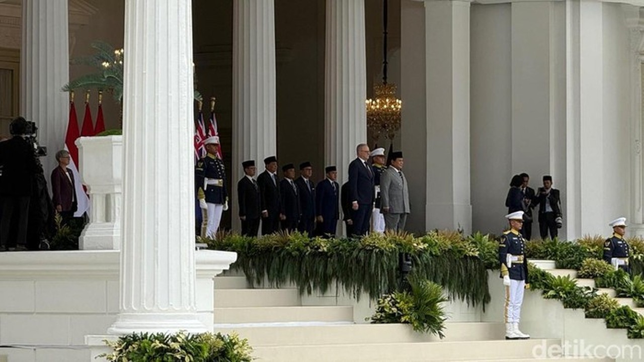 Prabowo Sambut PM Albanese di Istana Merdeka, Teken Traktat Keamanan Bersama Indonesia-Australia
