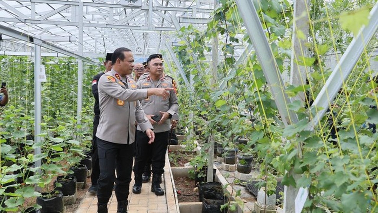 Kapolda Metro Jaya Tinjau Green House di Bekasi, Dukung Ketahanan Pangan dan Lingkungan Sehat