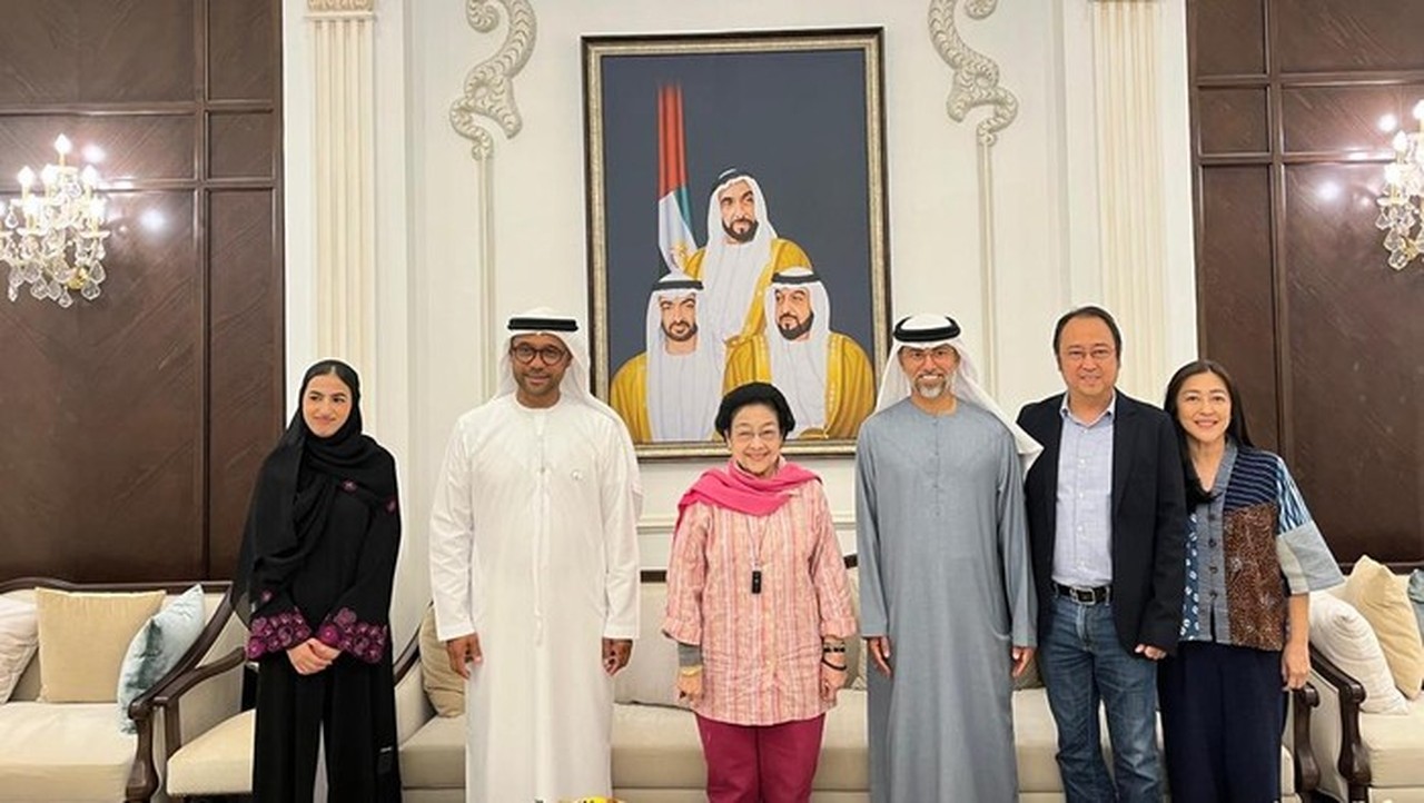 Megawati Soekarnoputri Disambut Hangat ‘Marhaban Saa’ di Kediaman Dubes UEA di Abu Dhabi
