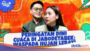 BMKG Peringatkan Potensi Hujan Lebat dan Angin Kencang di Jabodetabek 9-12 Februari 2026