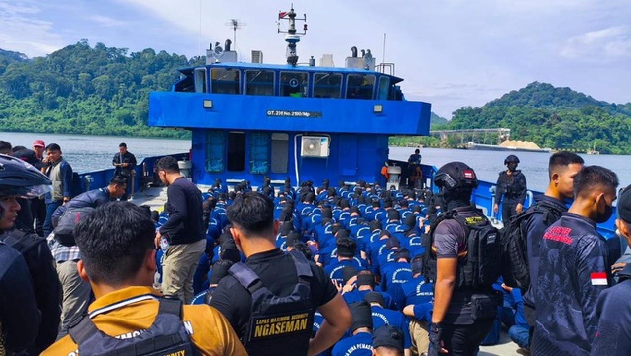 2.189 Napi Berisiko Tinggi Dipindahkan ke Nusakambangan, Imigrasi Perketat Pengawasan