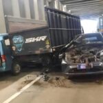 Truk Trailer Melaju Kencang Picu Tabrakan Beruntun 7 Kendaraan di Underpass Jagorawi
