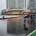 Meski Hujan, Warga Tetap Semangat Olahraga di CFD Bundaran HI: Biar Sekalian Basah