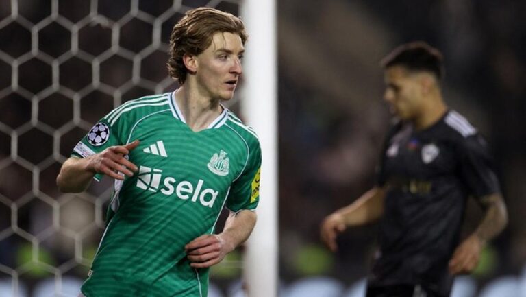 Anthony Gordon Cetak Quattrick, Newcastle United Bantai Qarabag 6-1 di Liga Champions