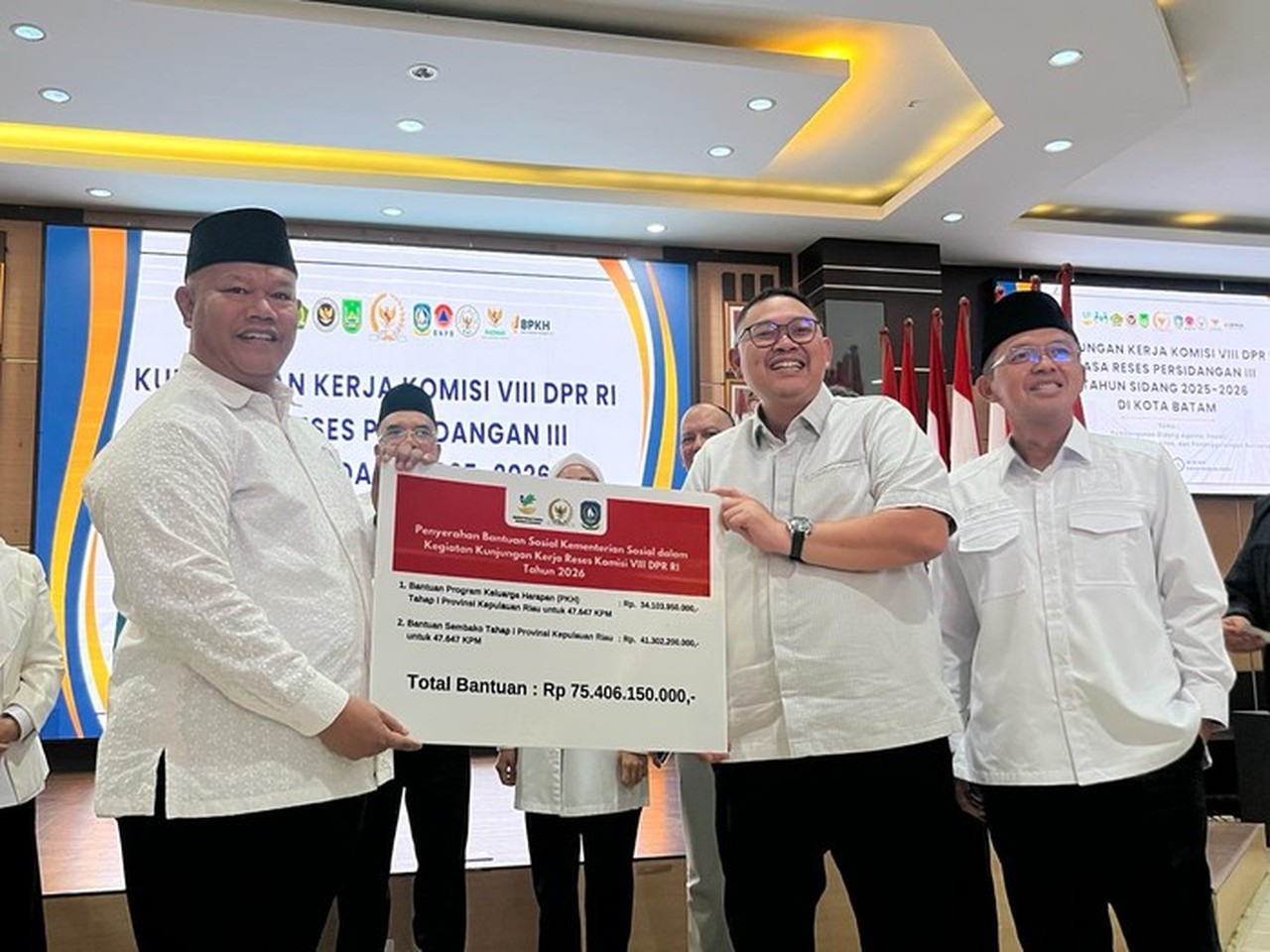 Komisi VIII DPR Pantau Penyaluran Bansos PKH dan Sembako Senilai Rp75 Miliar di Batam