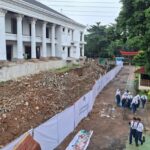 Tembok Roboh di SMPN 182 Jaksel, Pagar Sementara Dibangun Demi Keamanan Siswa