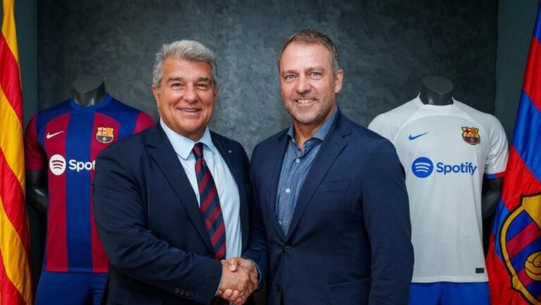 Laporta Tegaskan Hansi Flick Bebas Bertahan di Barcelona Selama Ia Menjabat Laporta Tegaskan Hansi Flick Bebas Bertahan di Barcelona Selama Ia Menjabat